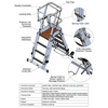 Y- Access Mfg (formerly) heavy-duty-aluminium guardmax work platform for maintenance 